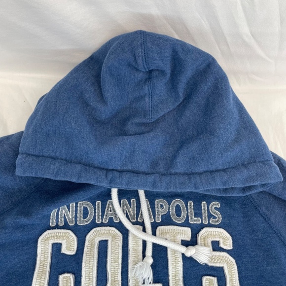 Indianapolis Colts NFL Athletic Campus Crew Hoodie Blue Men’s Size Small - Picture 8 of 15